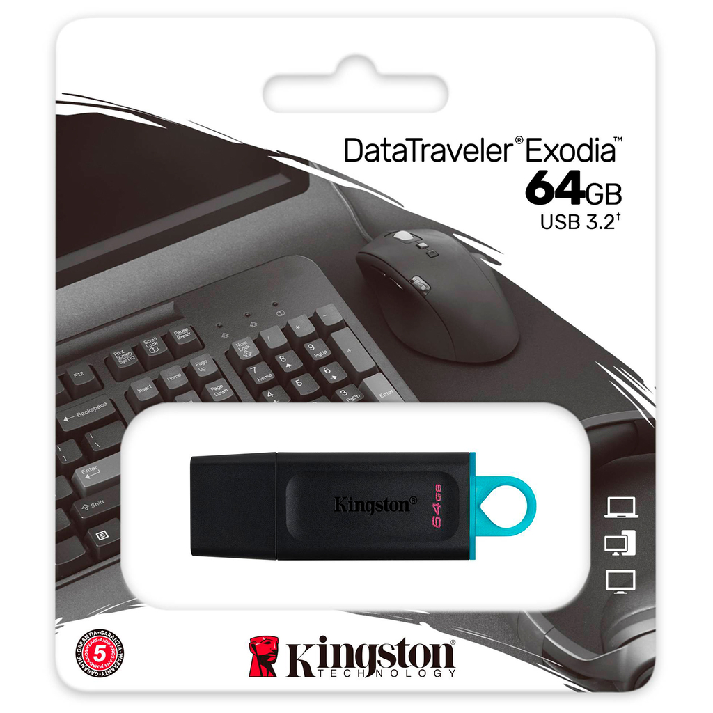 PENDRIVE KINGSTON 64GB USB 3.2 3.0 DTX/64GB