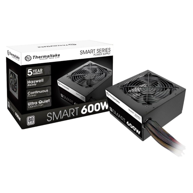 FUENTE GAMER THERMALTAKE 600W 80+ PLUS WHITE CERTIFICADA PC