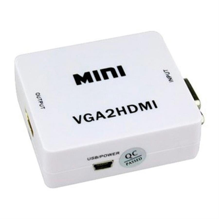 ADAPTADOR VGA-HDMI DE ANALOGICO A DIGITAL AUDIO FUENTE