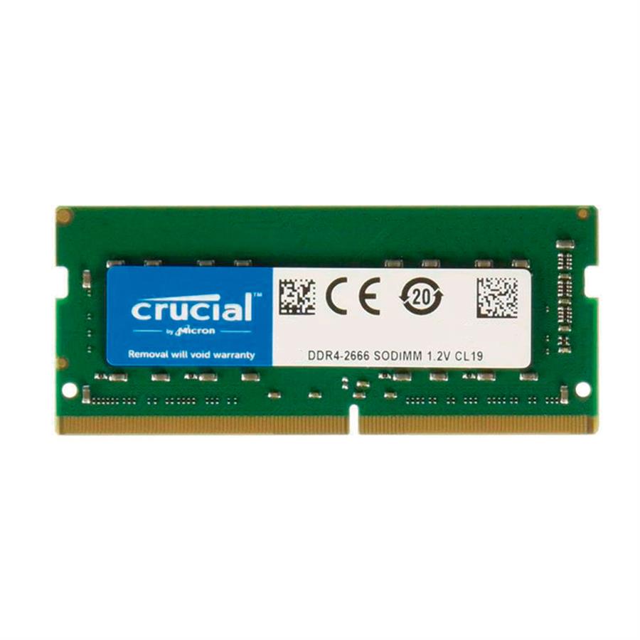 MEMORIA RAM NOTEBOOK 16GB 2666 MHZ CRUCIAL SODIMM DDR4 1.2V