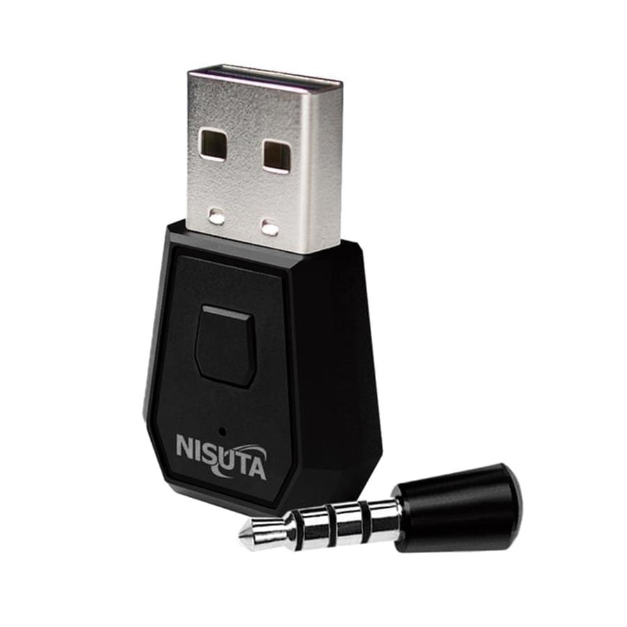 ADAPTADOR BLUETOOTH INALAMBRICO USB AURICULAR PS4 NISUTA NSCOUSBLP