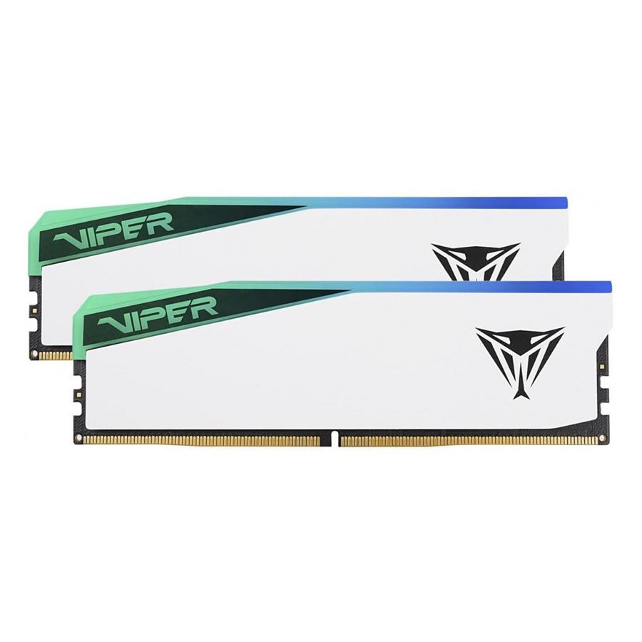 MEMORIA RAM PATRIOT VIPER ELITE 5 32GB DDR5 CL32 RGB 7000 MT/S WHITE HS DUAL KIT (2X16GB)