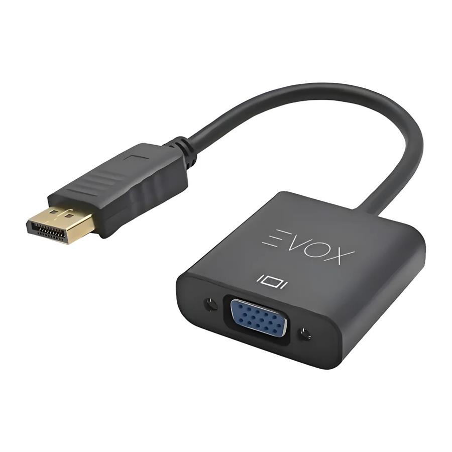 CABLE ADAPTADOR CONVERSOR DISPLAYPORT DP A VGA HEMBRA EVOX