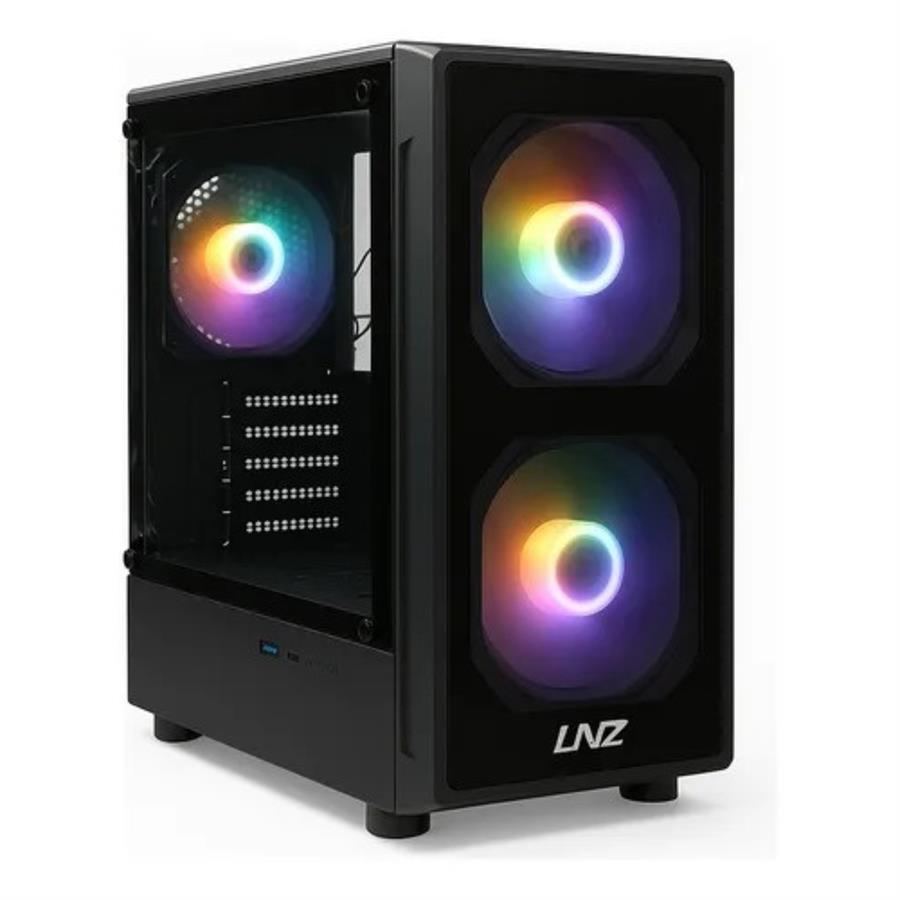 Gabinete Gamer LNZ M10 Black + 3 Fan FRGB