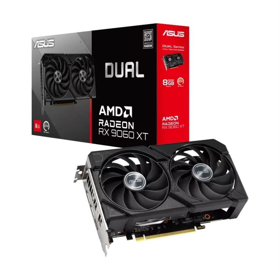 Placa de Video Asus Dual Rx 9060 Xt 8Gb Dual Fan