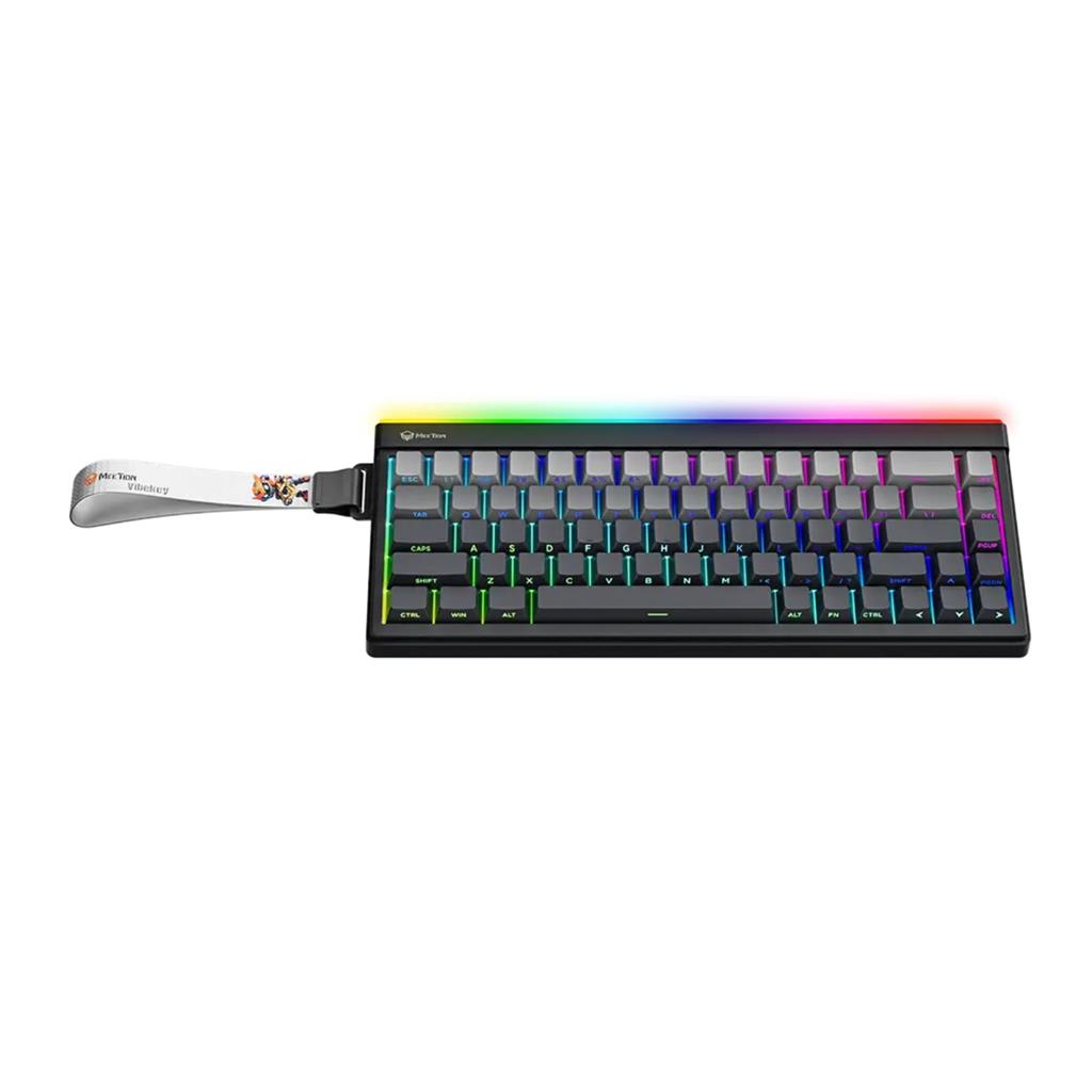 TECLADO GAMER INALAMBRICO ESPAÑOL MEETION VIBEKEY B68 MEMBRANA 2.4G BLUETOOTH BLACK