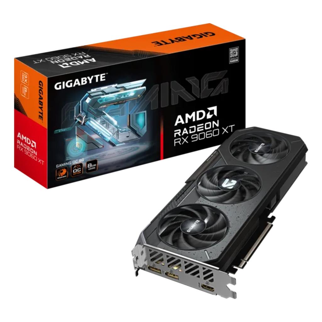 Placa De Video Gigabyte AMD Radeon Rx 9060 XT D6 OC 8G 3X Fans