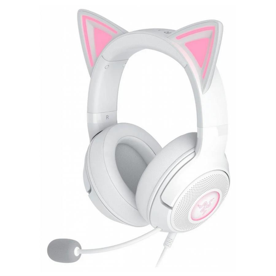 AURICULAR GAMER RAZER KRAKEN KITTY V2 WHITE USB RGB