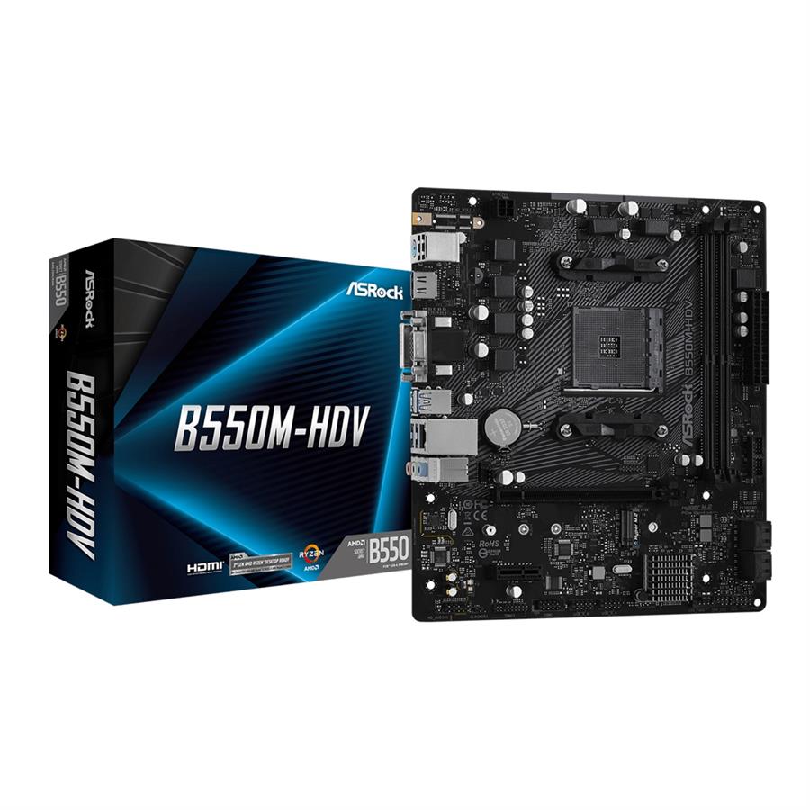 MOTHERBOARD ASROCK B550M-HDV AM4 DDR4 AMD