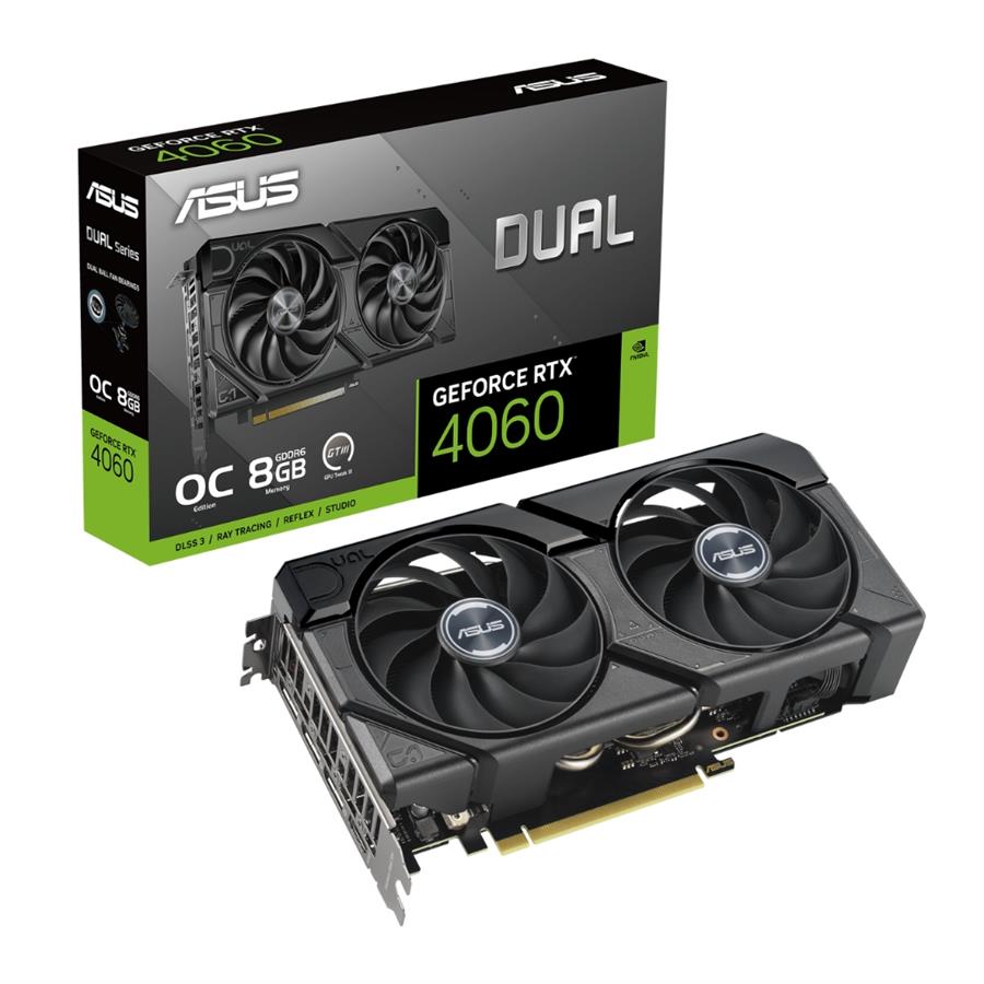 Placa de Video Asus Vga GEFORCE RTX 4060 8g Dual Evo Oc