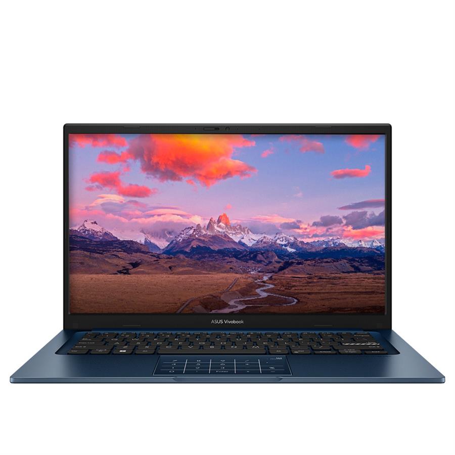 Notebook Asus Core i5 1334U 12GB RAM 256GB SSD Vivobook X1404V W11 14" Quiet Blue