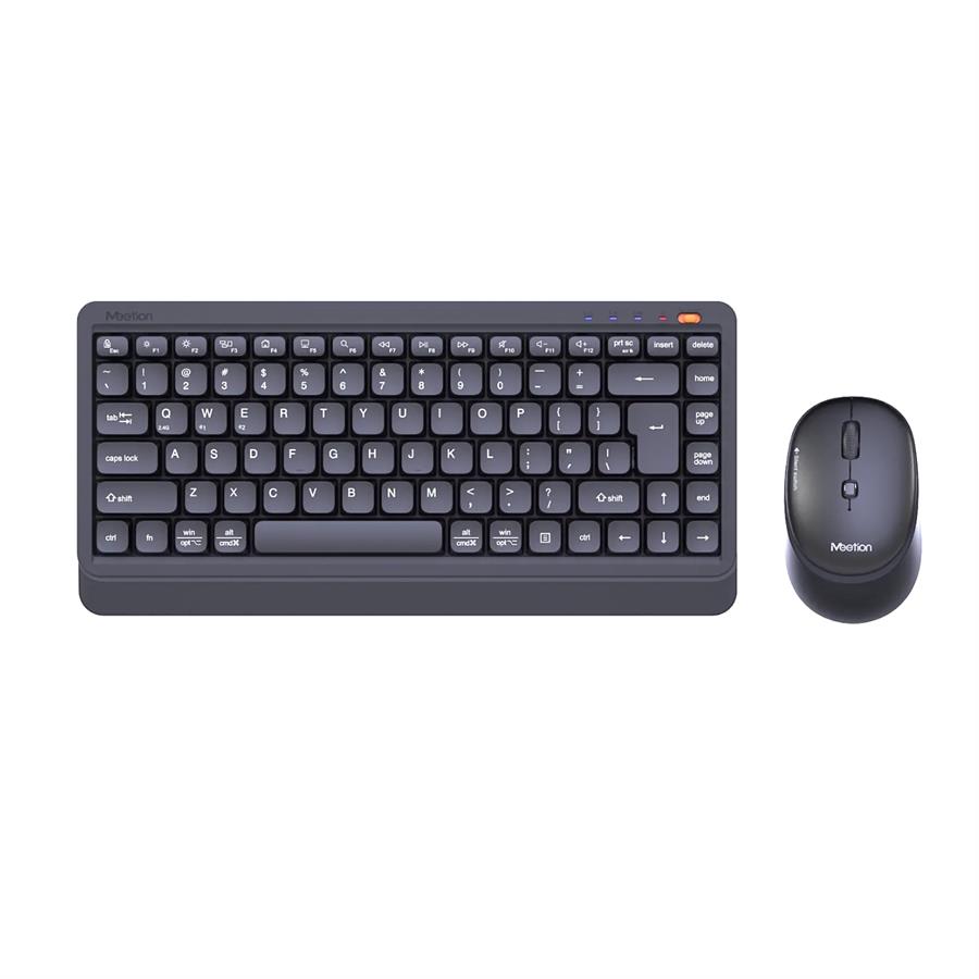 Combo Teclado Y Mouse Mini Inalambrico 2.4G Bluetooth Español Meetion Mini5000 Negro