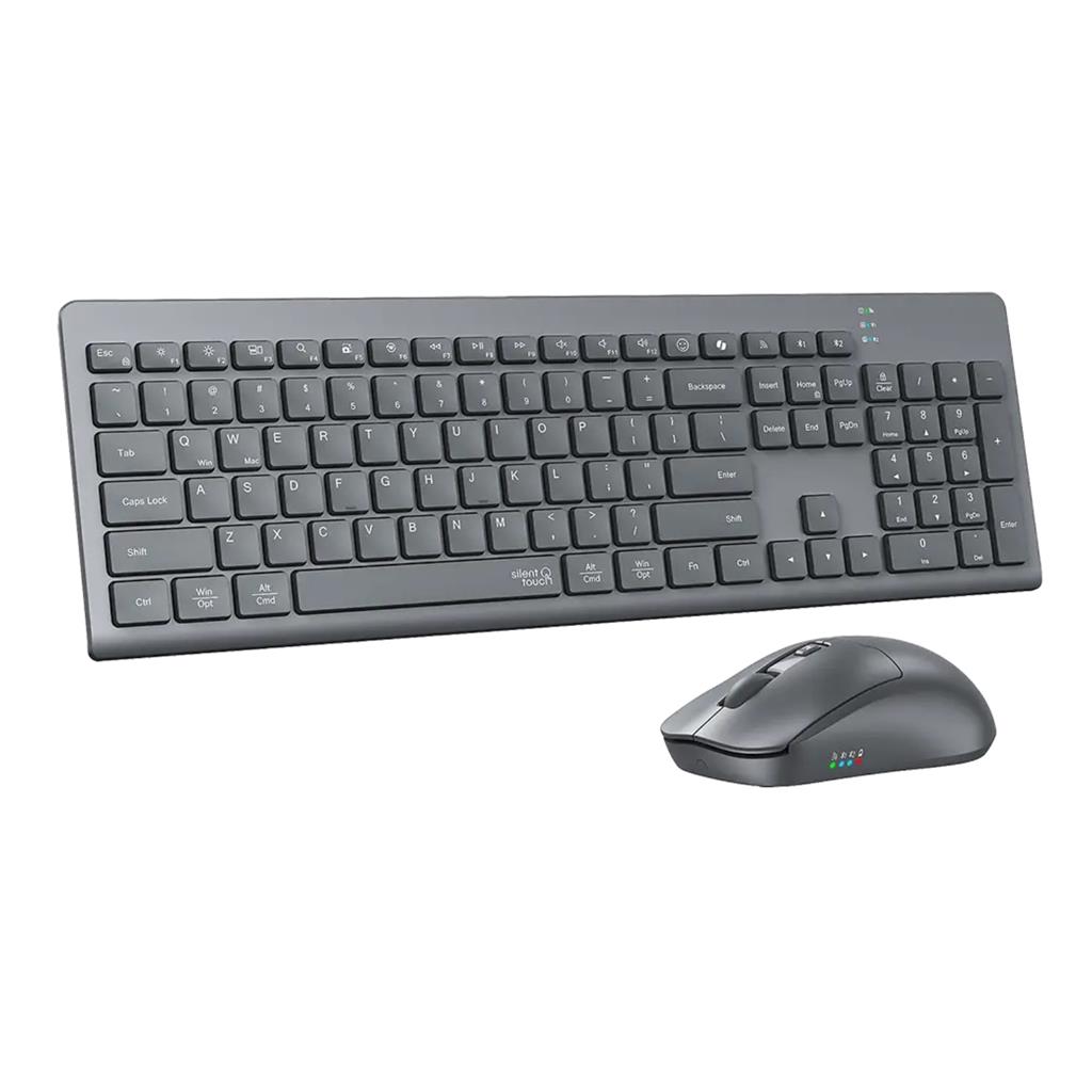 COMBO MOUSE Y TECLADO INALAMBRICO INGLES MEETION BTC4132 2.4G BLUETOOTH BLACK