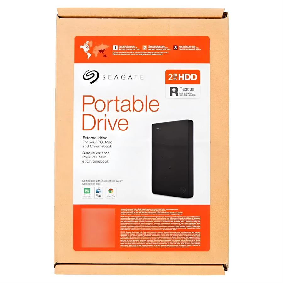 DISCO EXTERNO SEAGATE RIGIDO 2TB HDD 3.0 USB PORTABLE