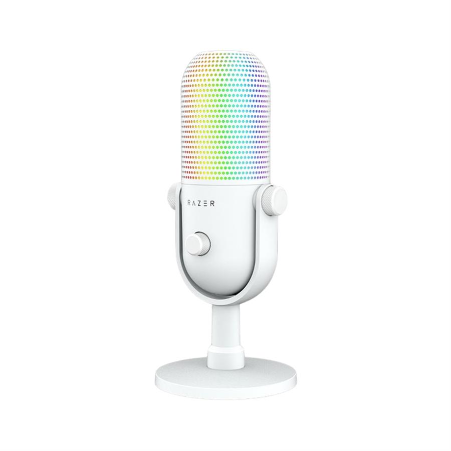 MICROFONO GAMING USB RAZER SEIREN V3 CHROMA RGB WHITE