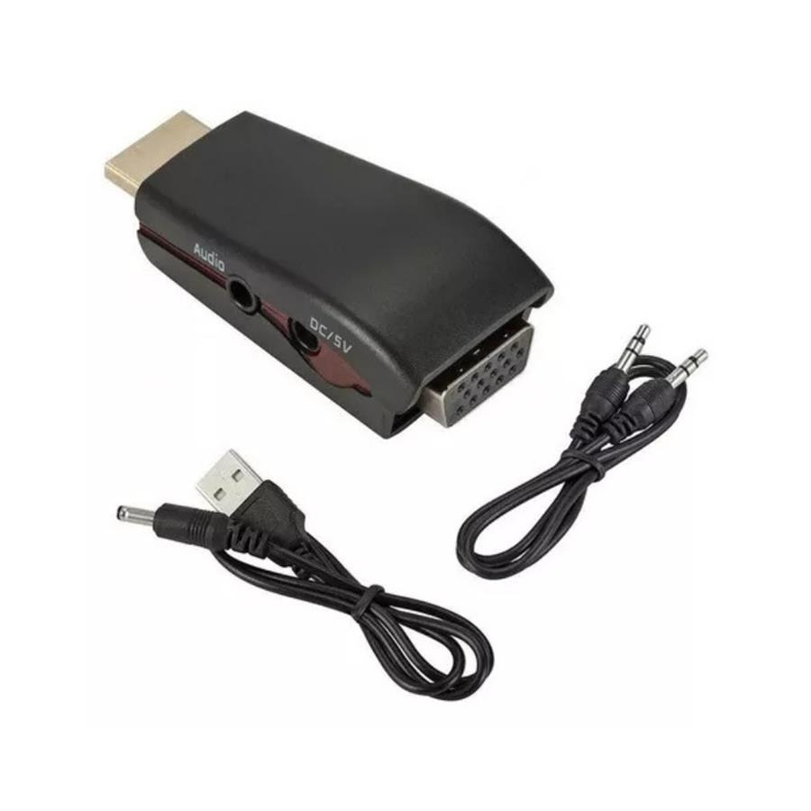 Adaptador HDMI M - VGA H C/ Audio & Power Int.Co