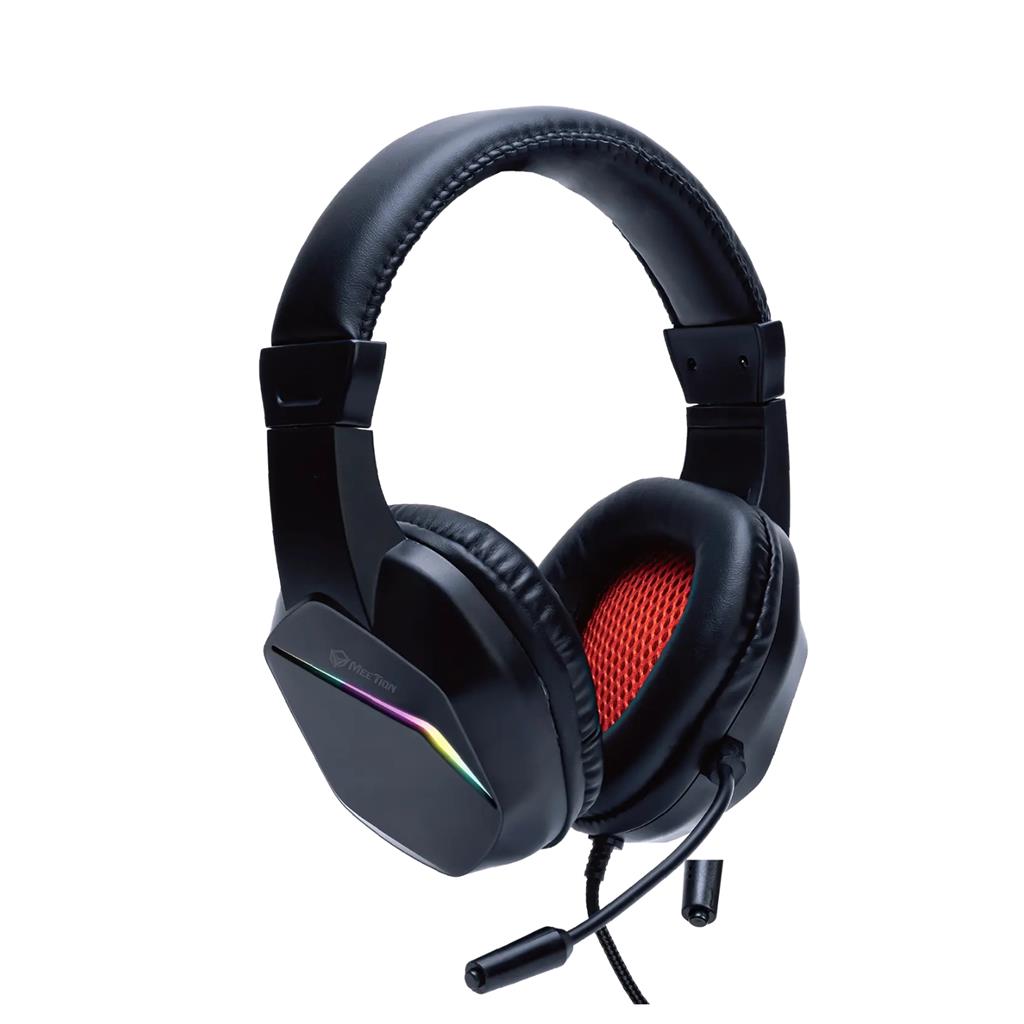AURICULAR GAMER AUDIO PLUG 3.5MM USB MEETION HP022 BLACK
