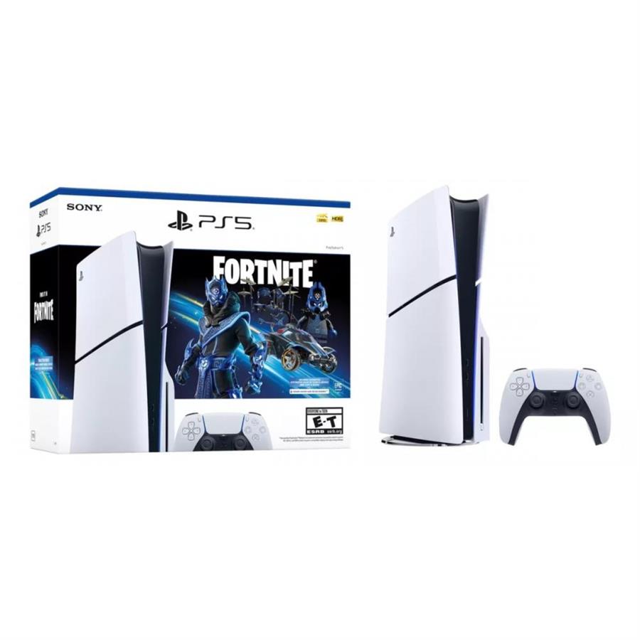 Consola Sony Playstation 5 Standard + Dualsense + Bundle Fortnite