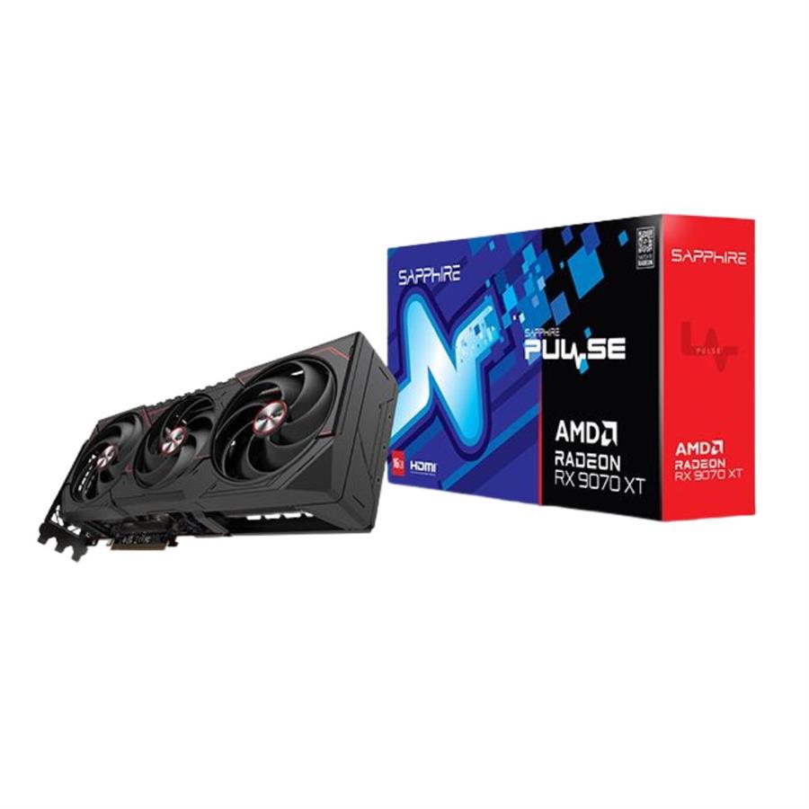 PLACA DE VIDEO SAPPHIRE PULSE RX 9070 XT 16GB TRIPLE FAN