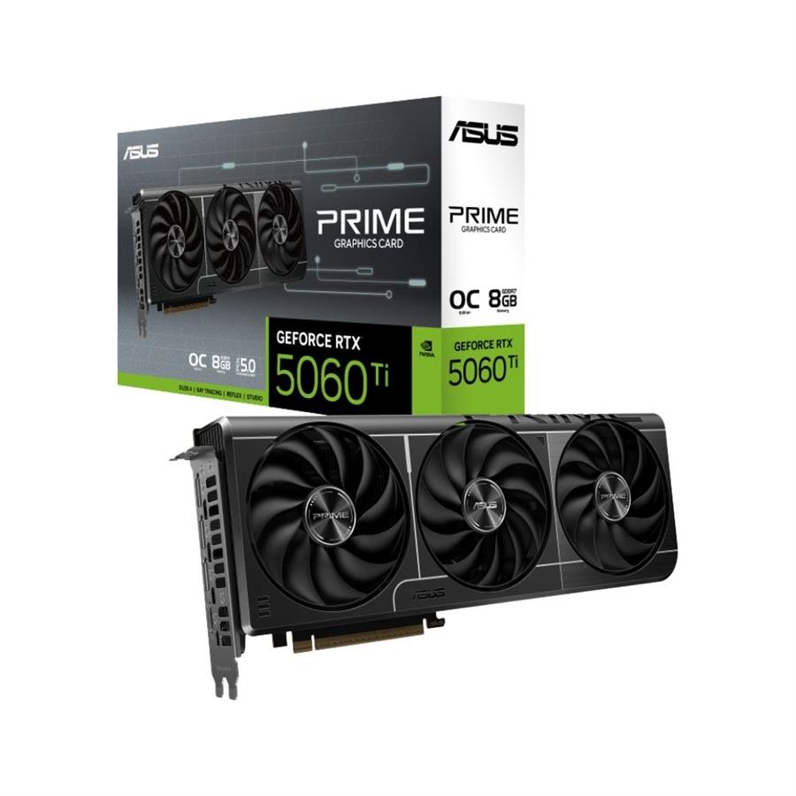 Placa de Video Asus Prime Rtx 5060 Ti 8Gb Oc Triple Fan