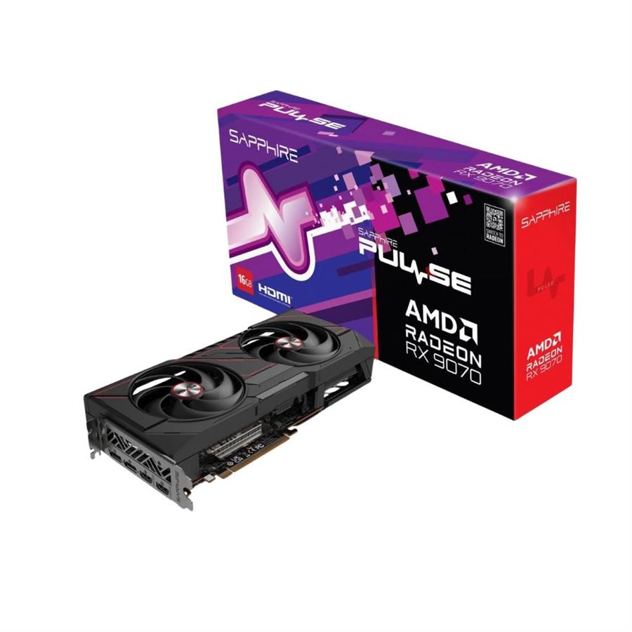 PLACA DE VIDEO SAPPHIRE PULSE RX 9070 16GB DUAL FAN