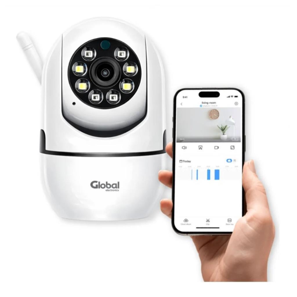 CAMARA DE SEGURIDAD INTERIOR GLOBAL 1080P WI-FI + 5G DOMO