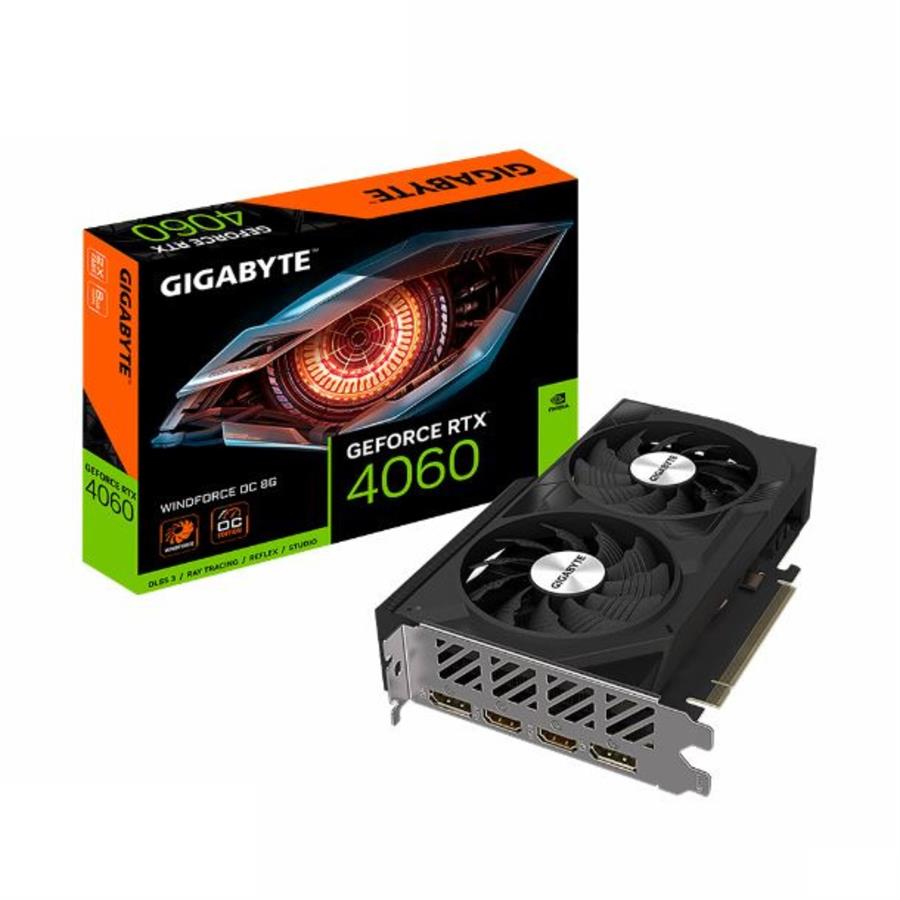Placa De Video Gigabyte Nvidia GEFORCE RTX 4060 D6 OC 8G