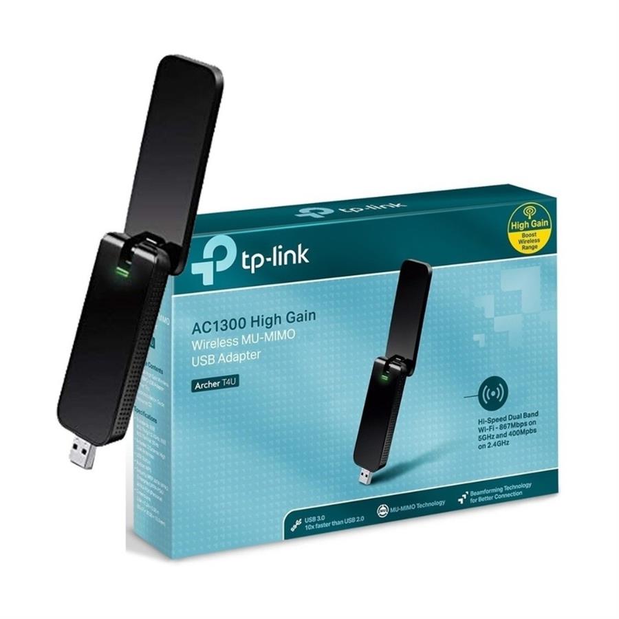 Adaptador Tp Link USB Wifi AC1300 Archer T4U Doble Banda