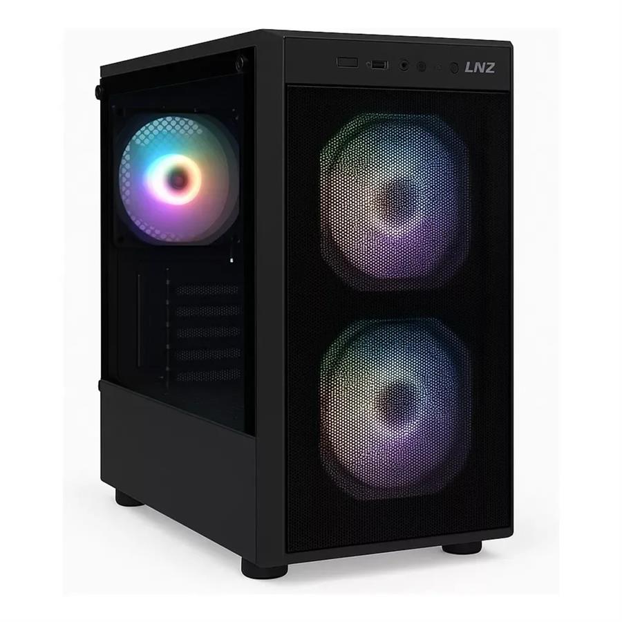 Gabinete Gamer LNZ M11 Black + 3 Fan FRGB Mesh Front