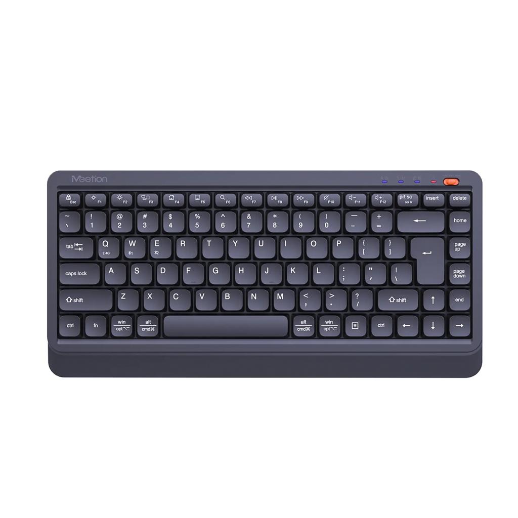TECLADO INALAMBRICO COMPACTO ESPAÑOL MEETION BTK500 2.4G BLUETOOTH BLACK