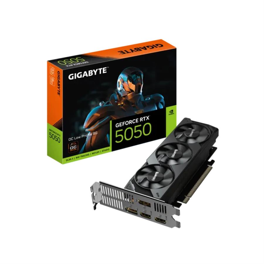 PLACA DE VIDEO GIGABYTE NVIDIA GEFORCE RTX 5050 D6 OC 8G GDDR6 LOW PROFILE