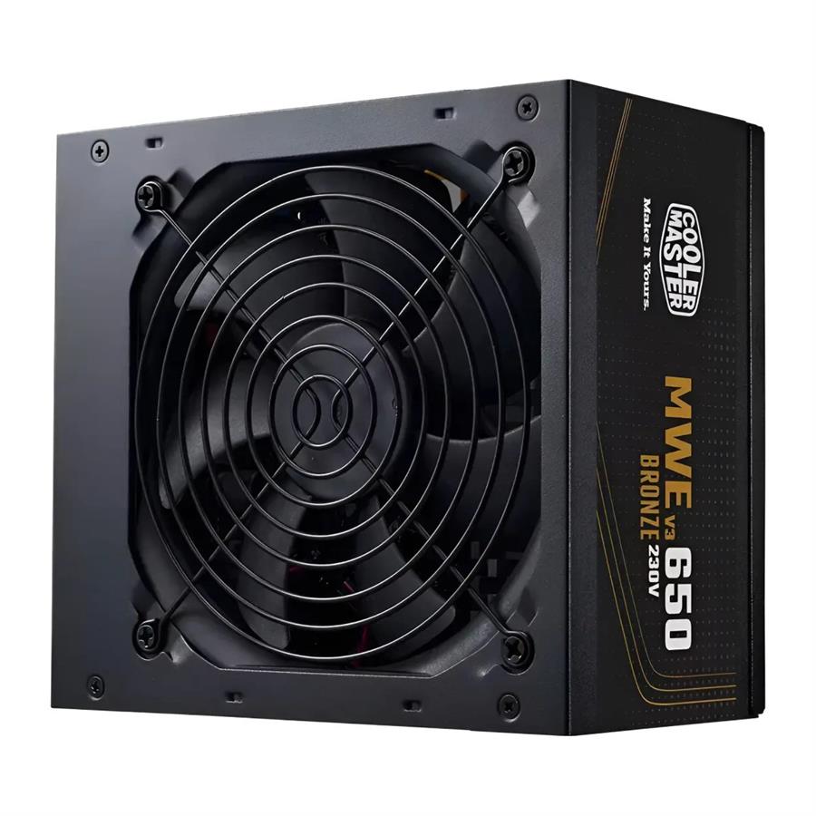 FUENTE COOLER MASTER MWE BRONZE 650W V3 80 PLUS ATX 3.1 NO MODULAR