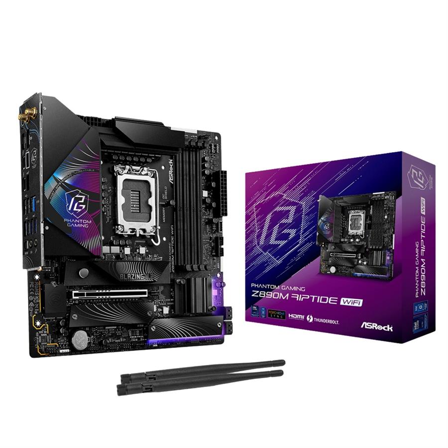 MOTHERBOARD ASROCK Z890 RIPTIDE WIFI LGA1851 DDR5 INTEL
