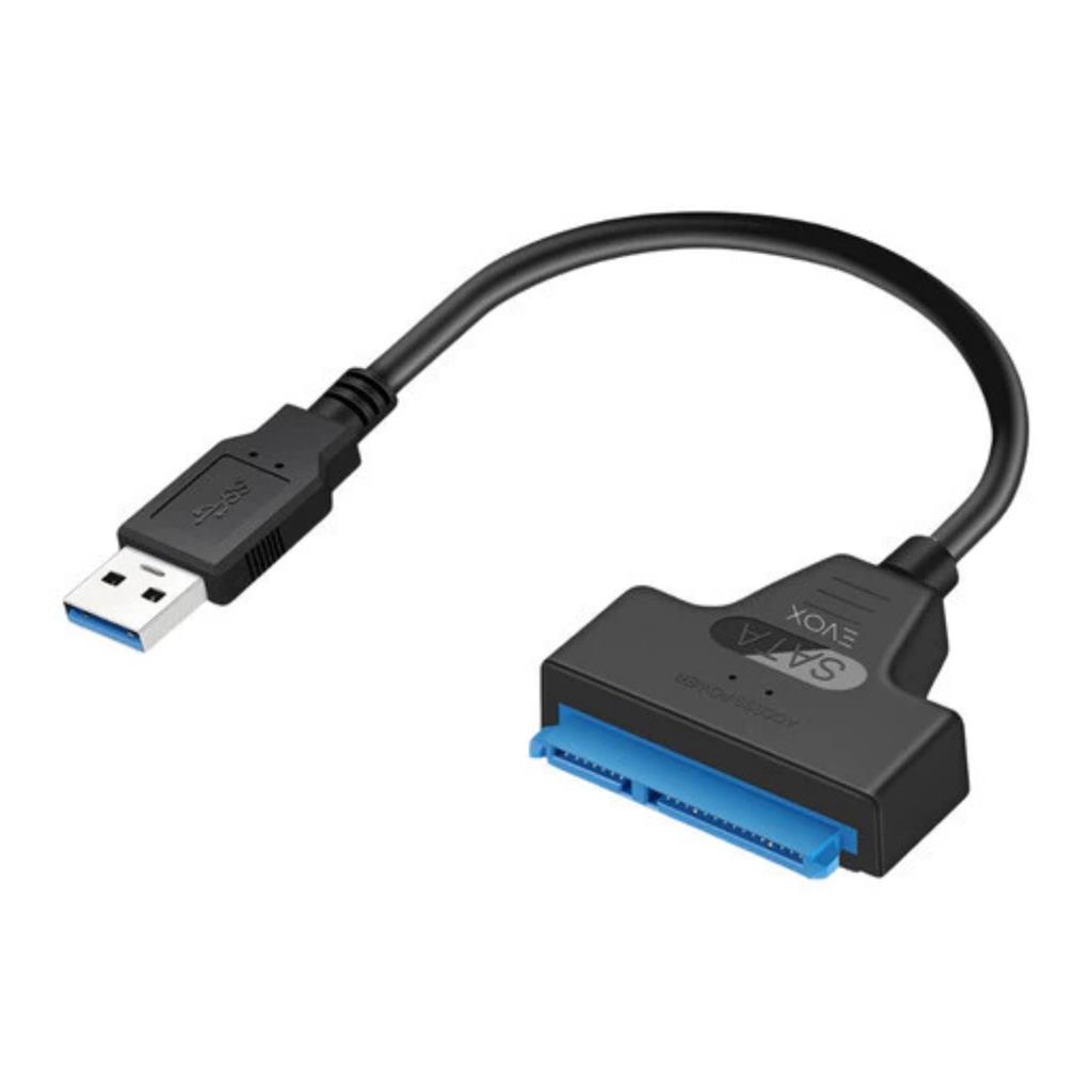 CABLE ADAPTADOR USB-A 3.0 A SATA 2.5 DISCO RIGIDO Y SSD EVOX