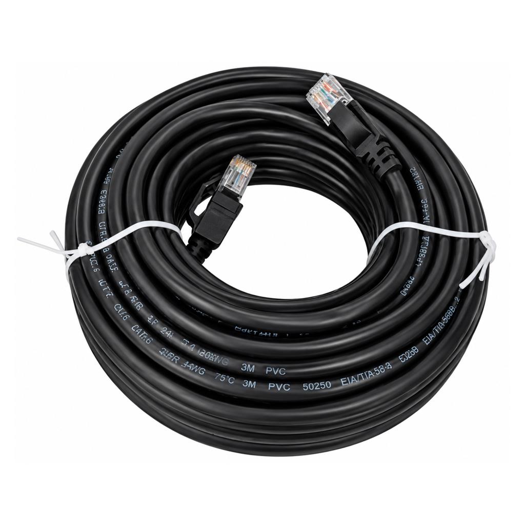 CABLE RED CAT 6A 5M PATCH CORD RJ45 ETHERNET EVOX