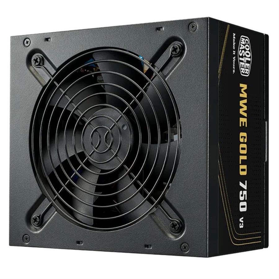 FUENTE COOLER MASTER MWE GOLD 750W V3 80 PLUS NO MODULAR