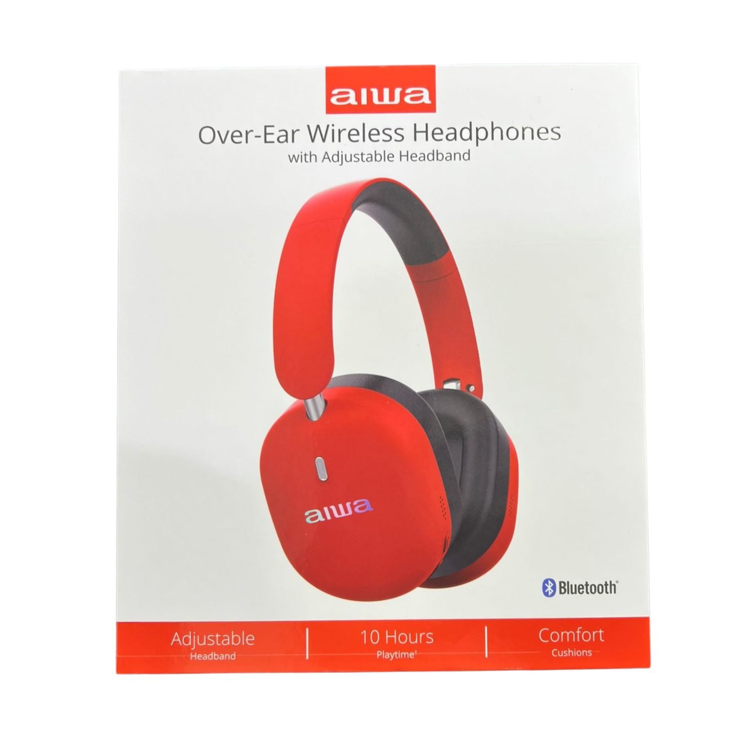 Auricular AIWA Inalambrico Bluetooth Over-Ear Rojo