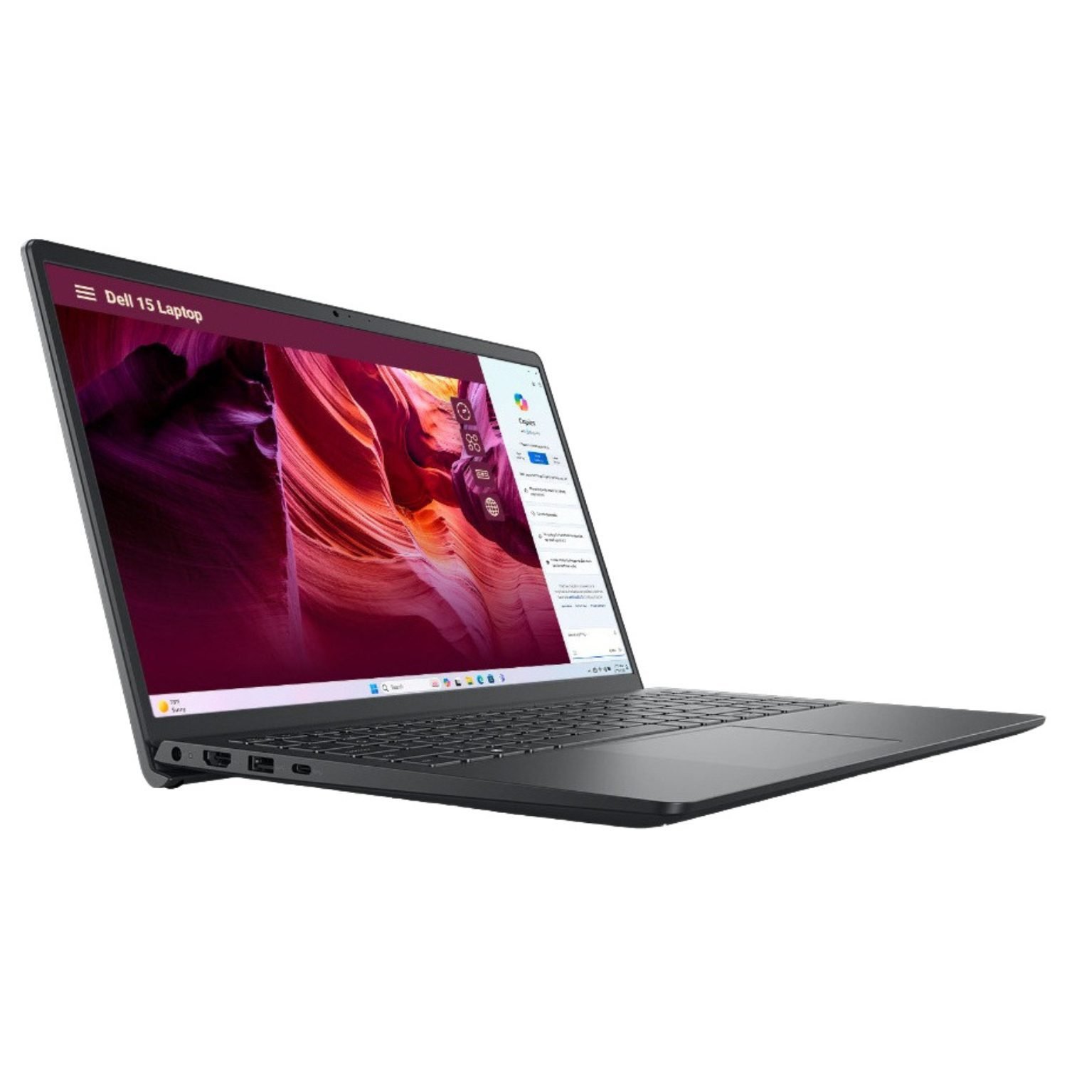 Notebook Dell AMD Ryzen 7 7730U 16GB RAM 1TB SSD 15 DC15255 MYHJ5 W11 Touchscreen Carbon Black