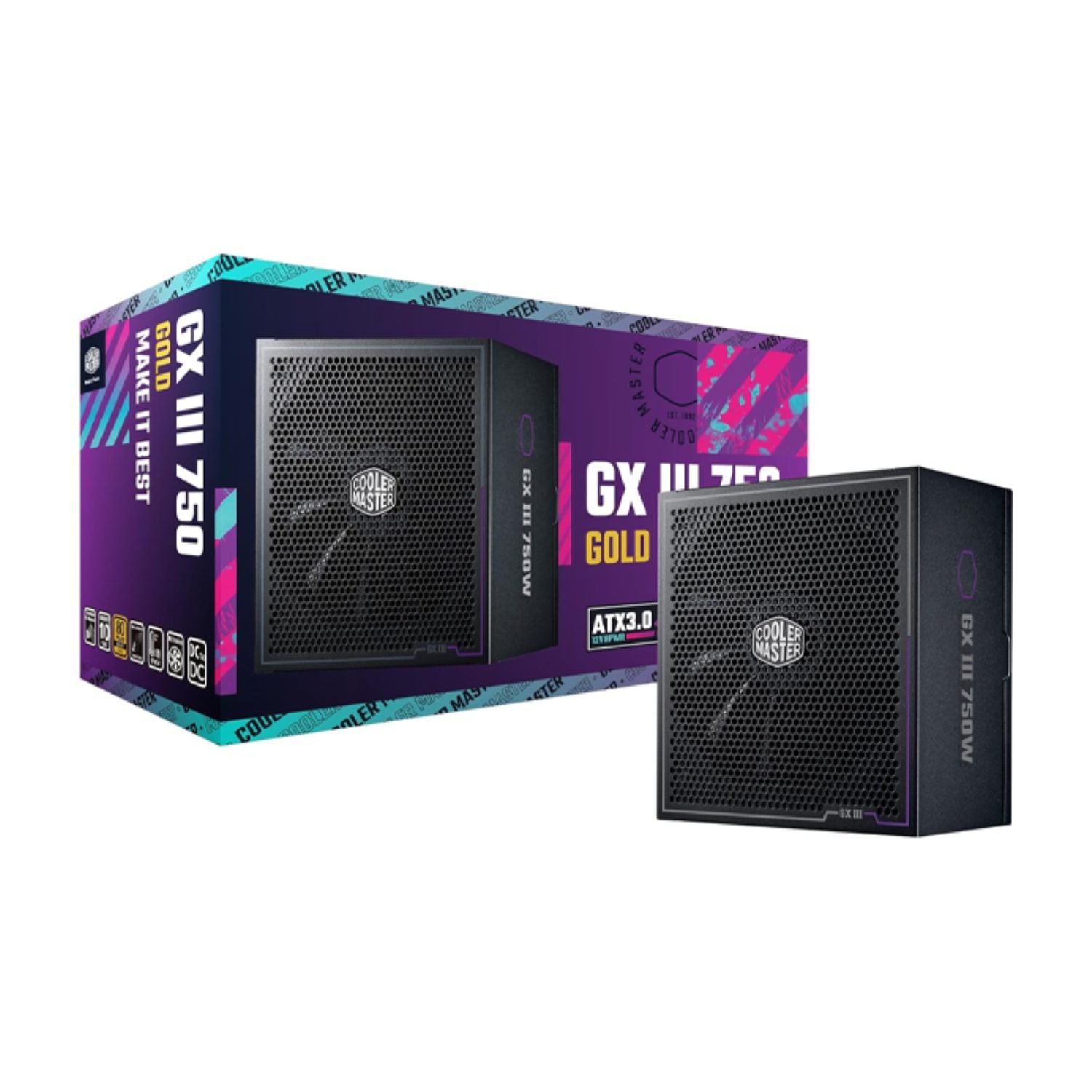 FUENTE COOLER MASTER GX3 750W 80 PLUS GOLD FULL MODULAR ATX