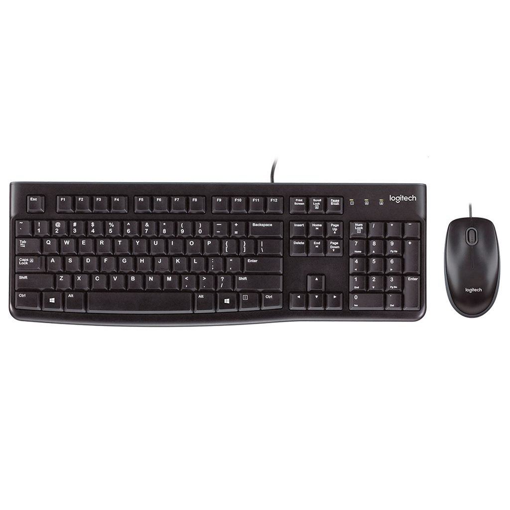 COMBO MOUSE Y TECLADO USB ESPAÑOL LOGITECH MK120 NEGRO