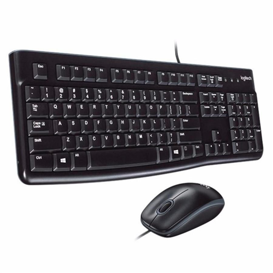Kit Logitech Mk120 Usb Combo Teclado Mouse Pc