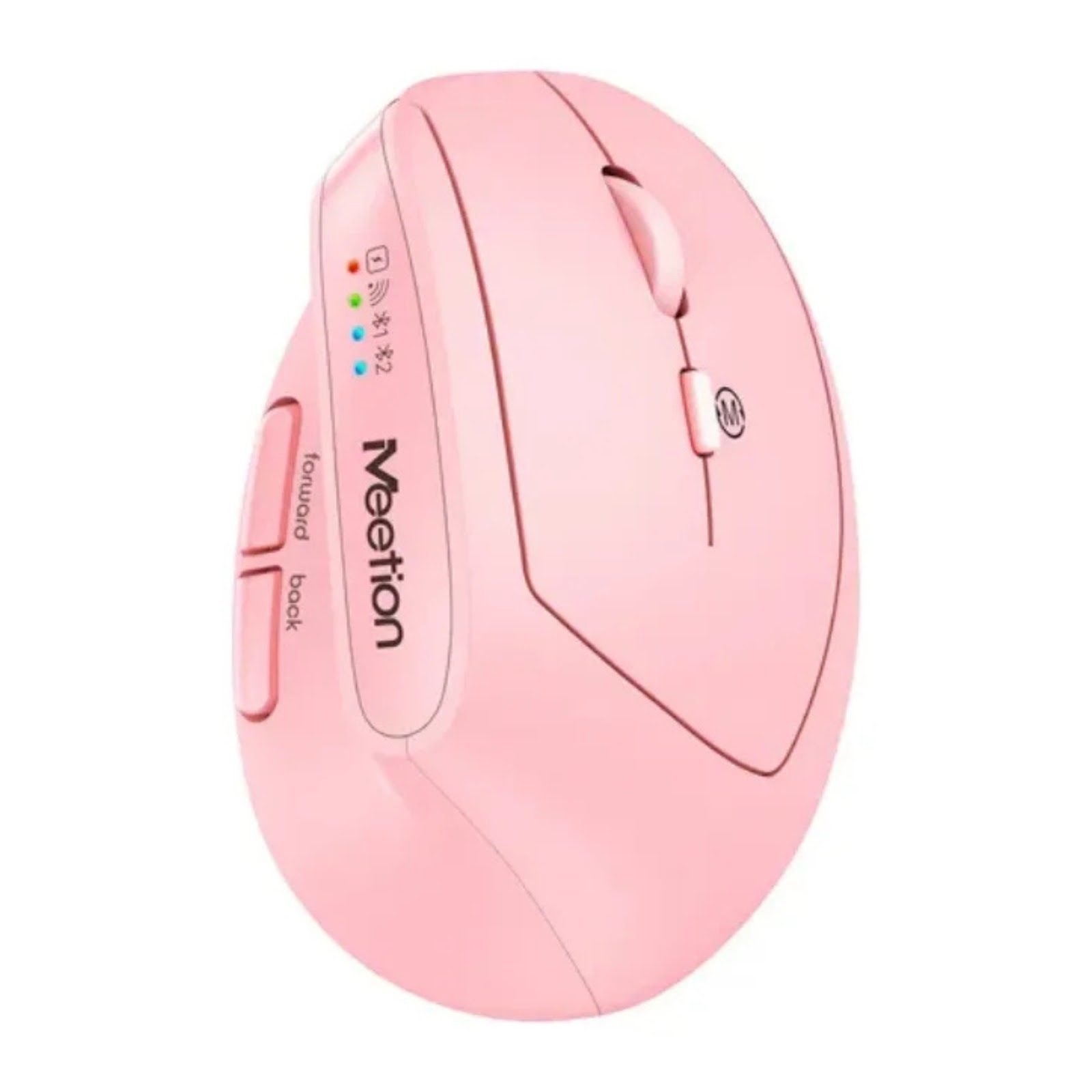 Mouse Inalambrico Ergonomico Meetion BTM008 Bluetooth Pink