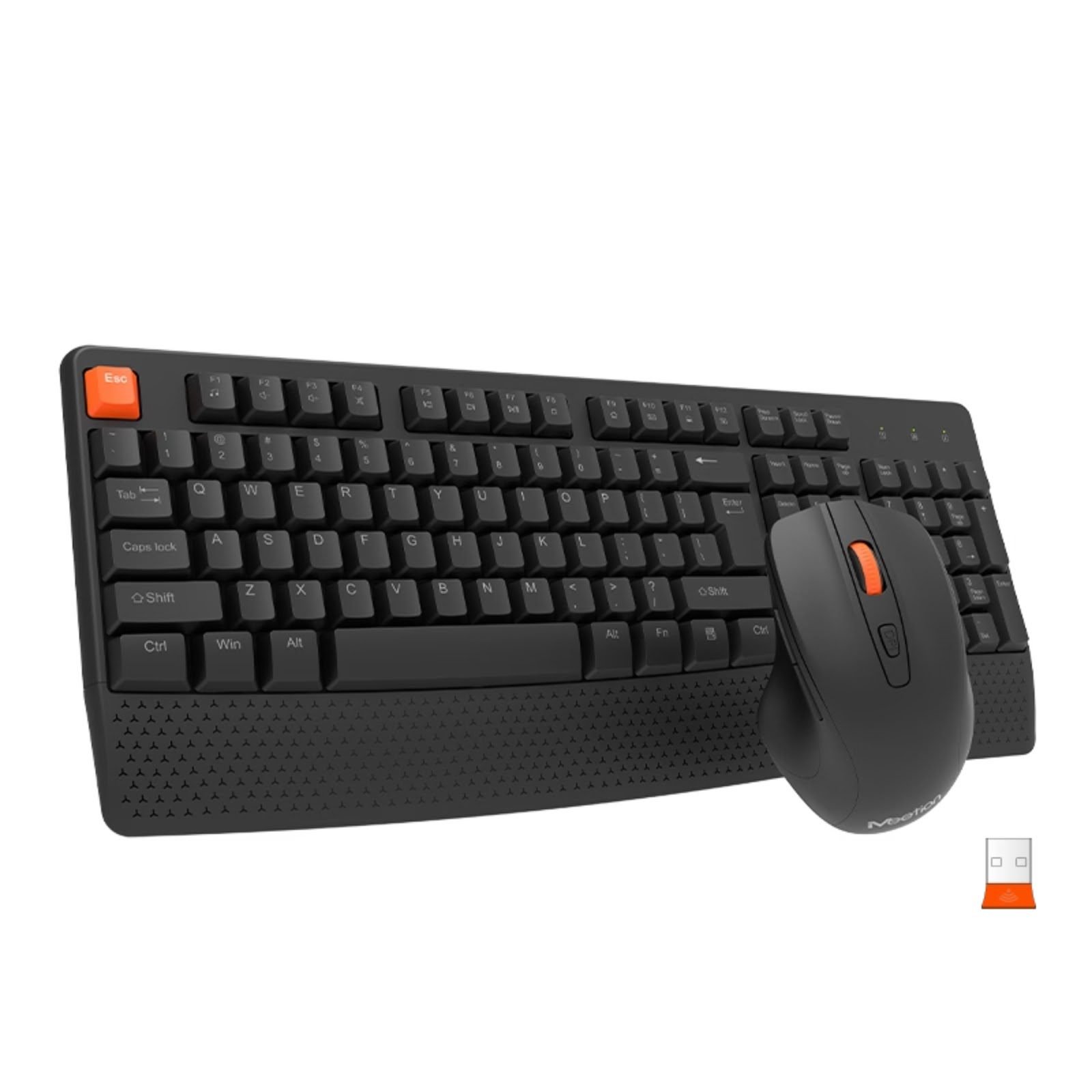 Combo Teclado Y Mouse Ergonómico Inglés Meetion C4130 Negro
