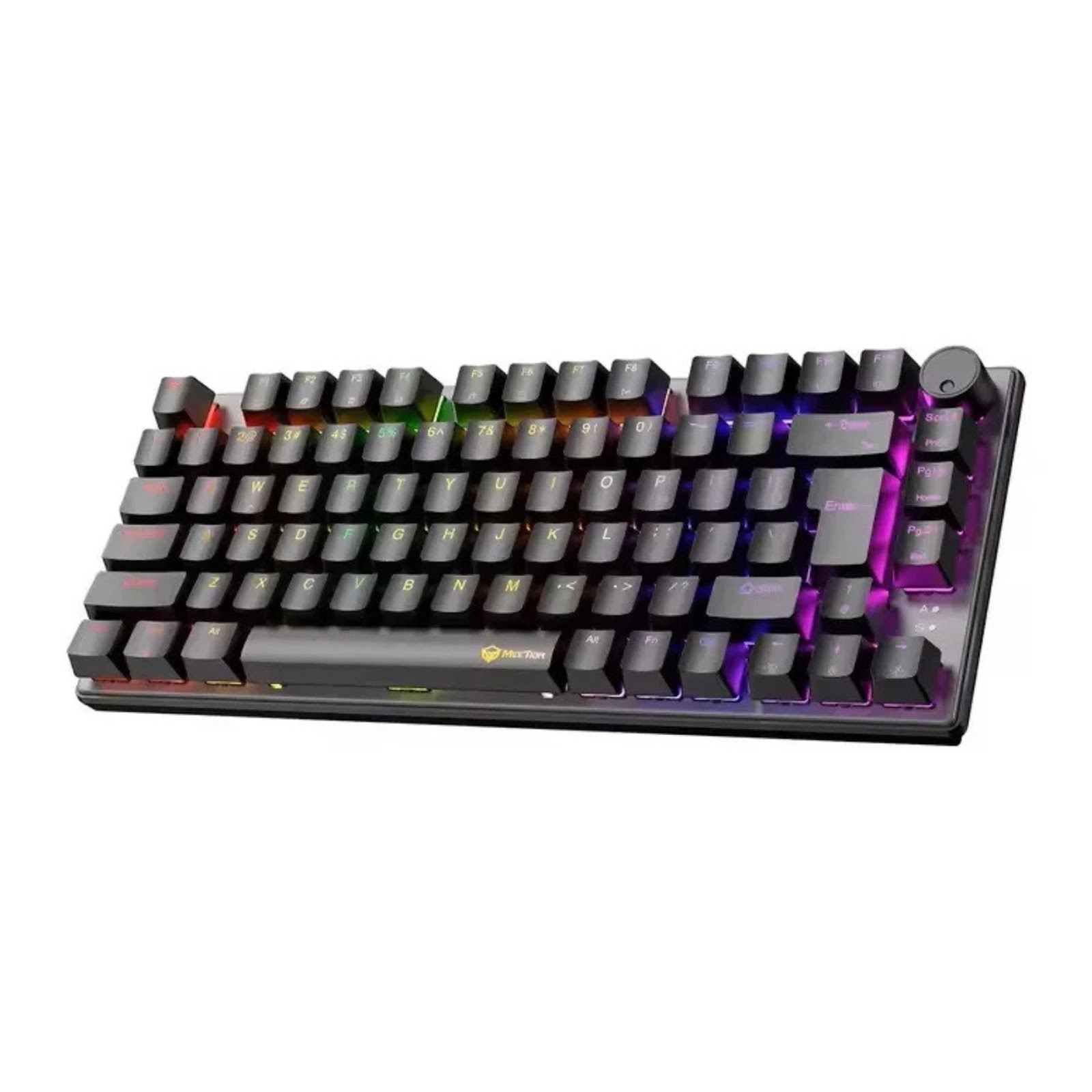 Teclado Mecanico 75% USB Español Meetion MK006 Pro Negro Switch Red