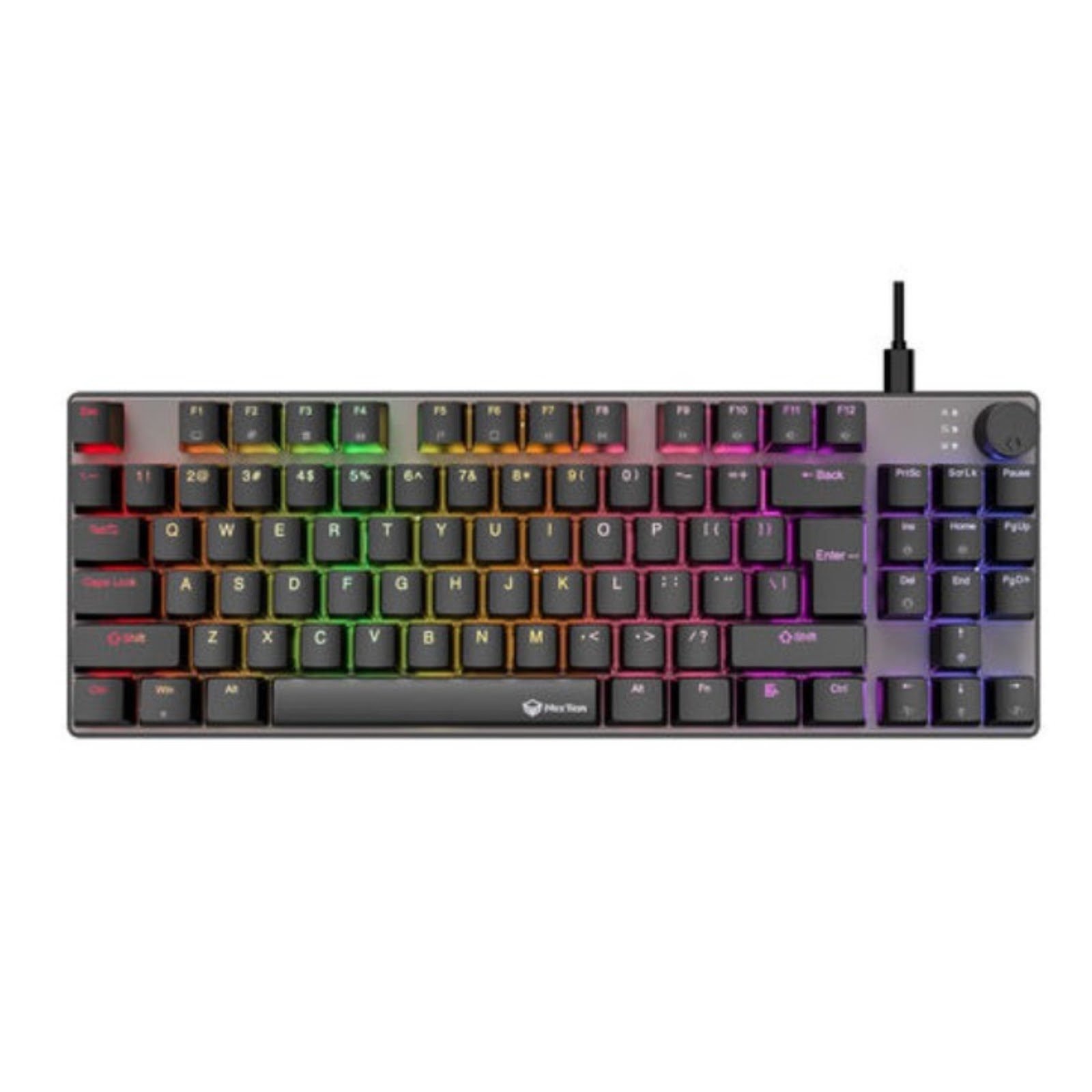 TECLADO MECANICO 80% USB ESPAÑOL MEETION MK008 PRO NEGRO SWITCH RED
