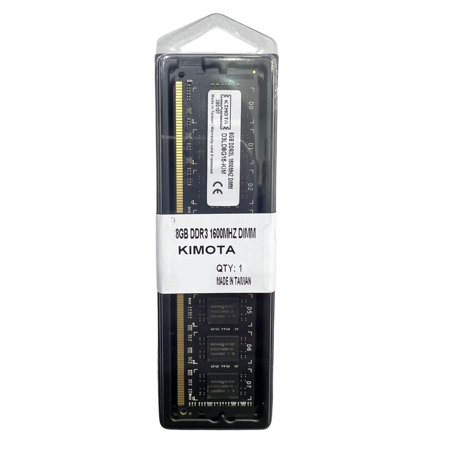 Memoria RAM Kimota 8GB DDR3 1600MHz UDIMM