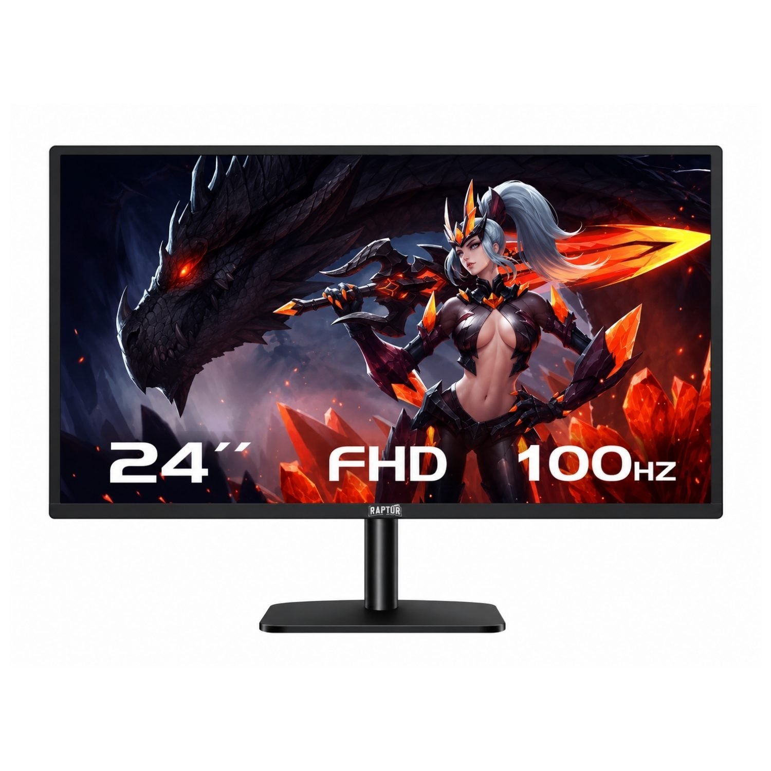 MONITOR GAMER RAPTOR 24″ FHD 100 HZ TN 75% NTSC HDMI VGA RAP-MON-24FHD-100