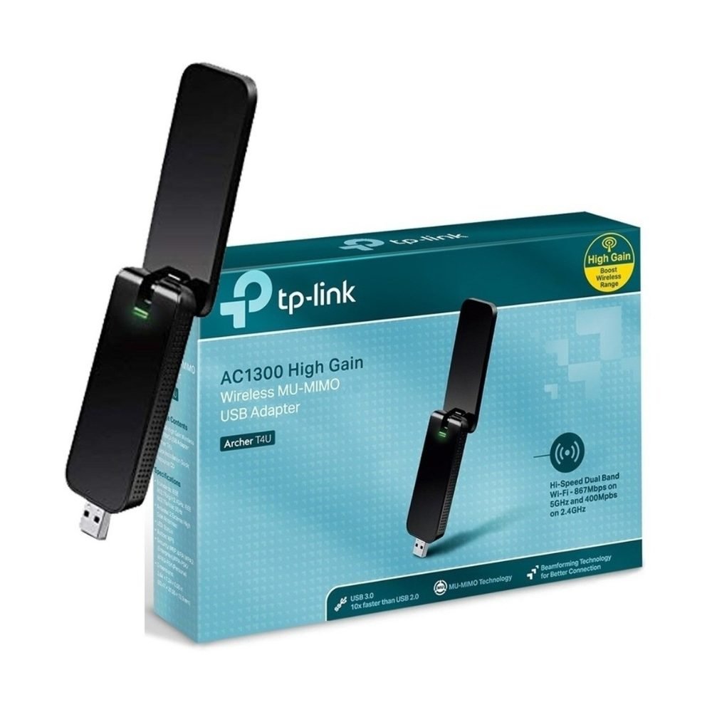 ADAPTADOR TP LINK USB WIFI AC1300 ARCHER T4U DOBLE BANDA