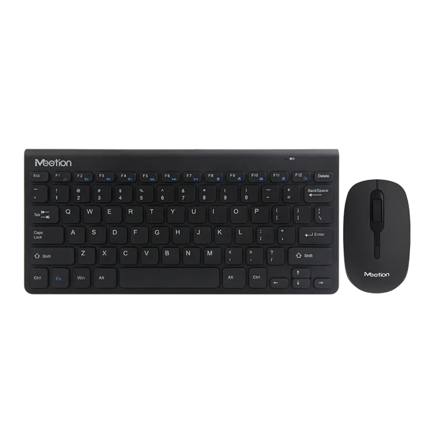 COMBO TECLADO Y MOUSE MINI INALAMBRICO 2.4G INGLES MEETION MINI4000 NEGRO