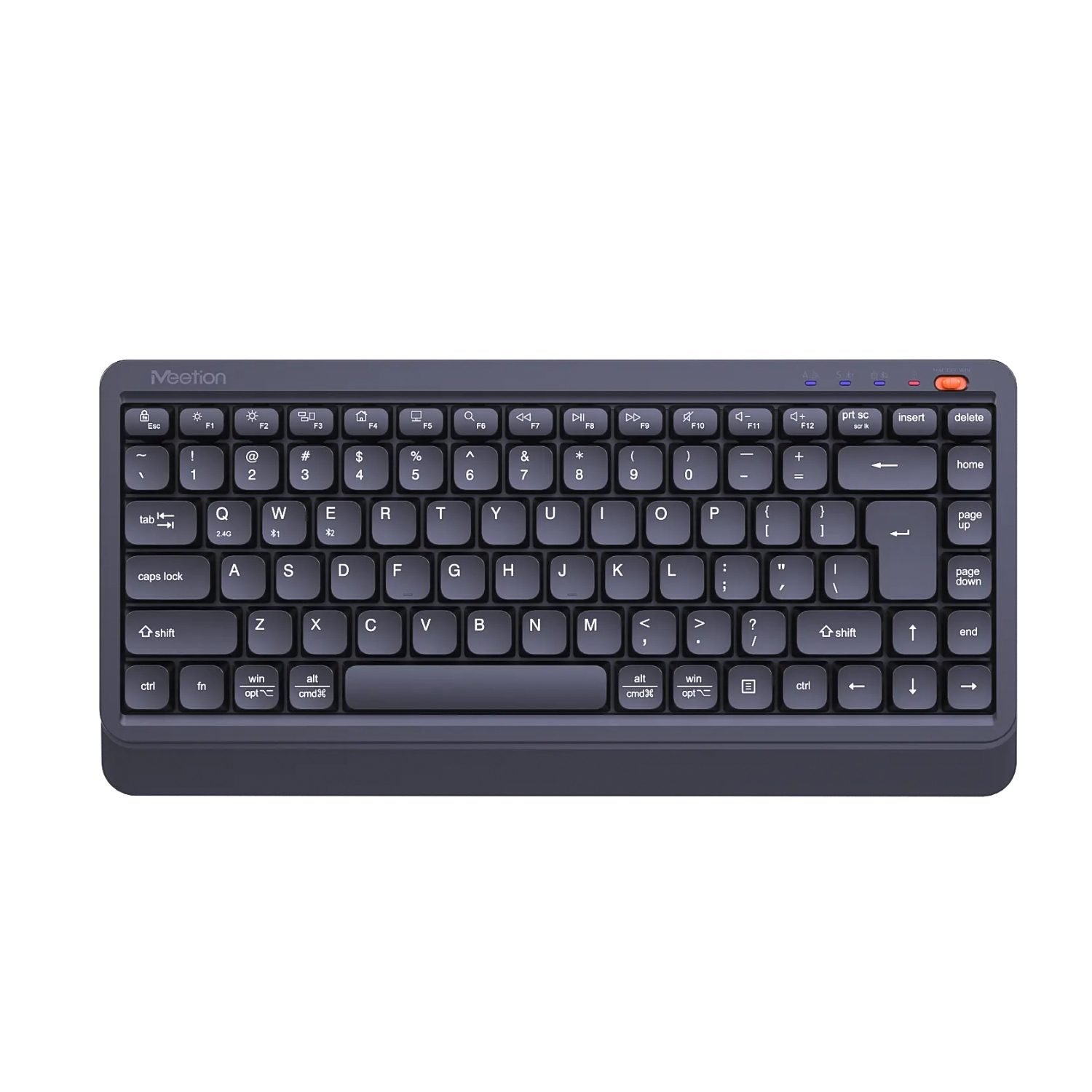 TECLADO INALAMBRICO COMPACTO ESPAÑOL MEETION BTK500 2.4G BLUETOOTH BLACK